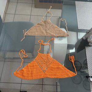 Handmade Crochet Halter crop Top